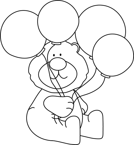_Black_and_White_Bear_with_Balloons