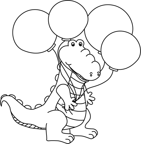 Black_and_White_Alligator_with_Balloons
