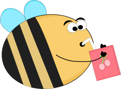 _Funny_Bee_Drinking_Juice_Box