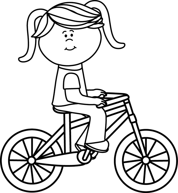 _Black_&_White_Girl_Riding_a_Bicycle