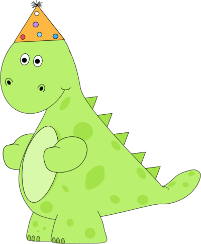 _Birthday_Dinosaur_Wearing_a_Party_Hat