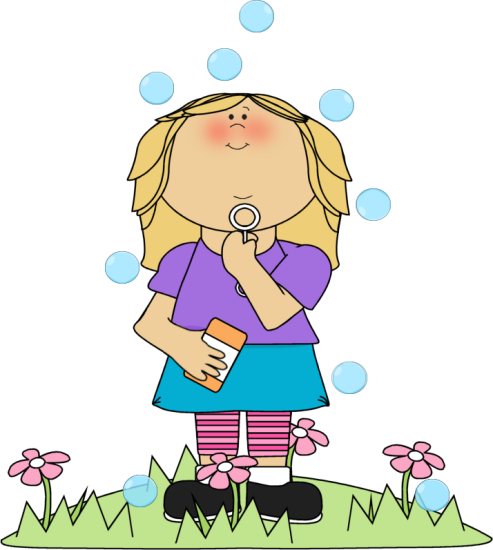 Girl_in_Flower_Patch_Blowing_Bubbles