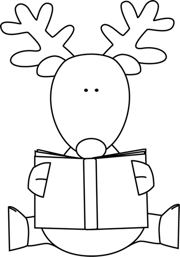 Black_and_White_Reindeer_Reading_a_Book