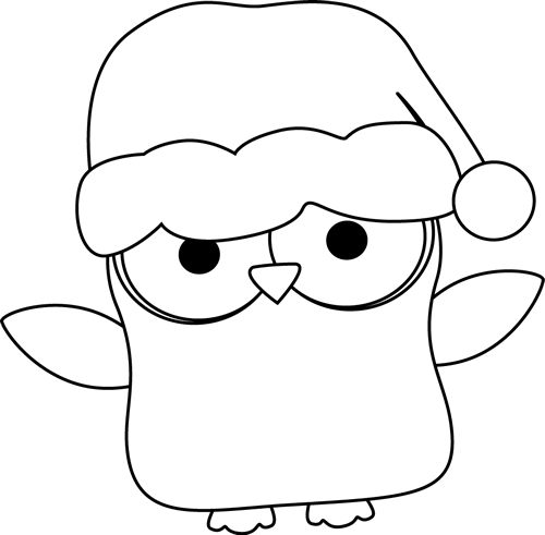 Black_and_White_Christmas_Owl