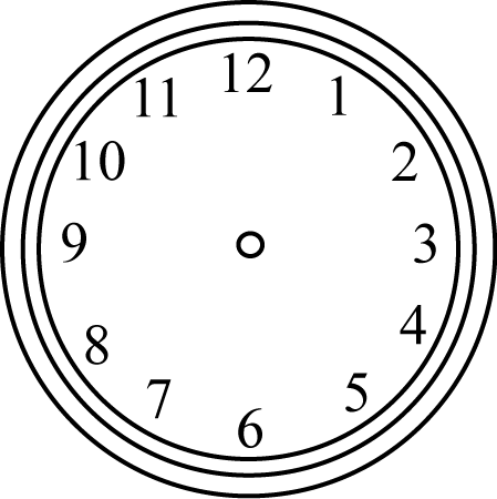 Black_and_White_Clock_without_Hands