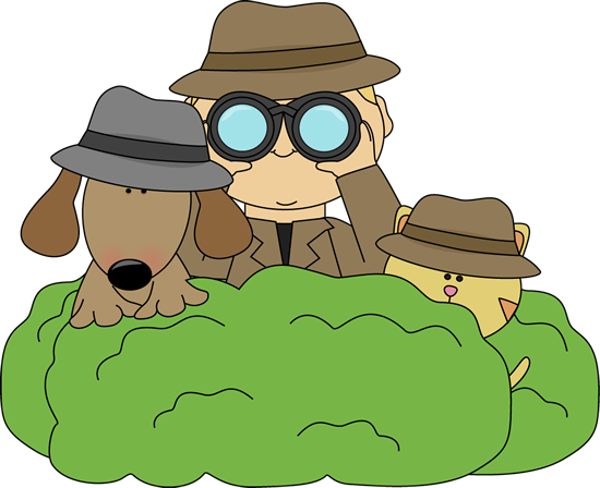 Detective_in_Bushes_with_Cat_and_Dog