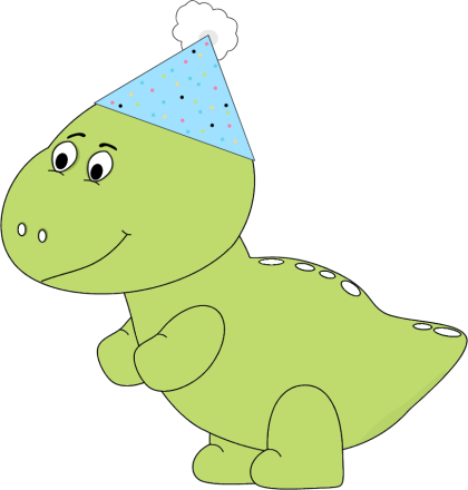 Green_Dinosaur_Wearing_a_Party_Hat