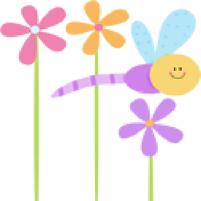 Purple_Dragonfly_and_Flowers