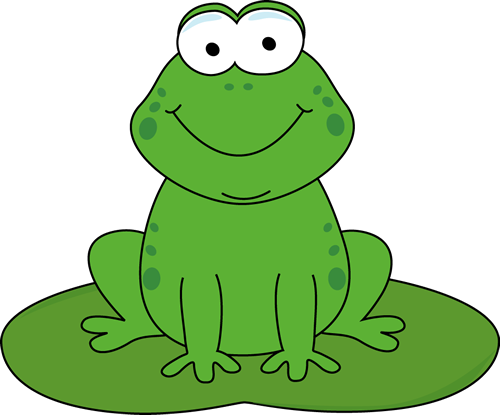 Cartoon_Frog_on_a_Lily_Pad