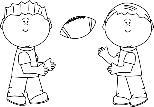 _Black_and_White_Boys_Throwing_a_Football