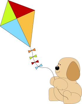 _Puppy_Flying_a_Kite