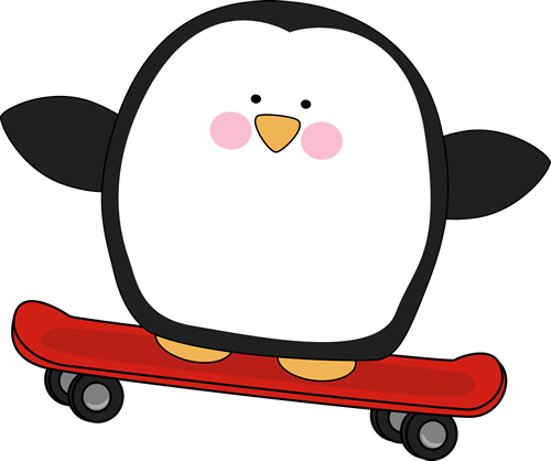 Penguin_on_a_Skateboard