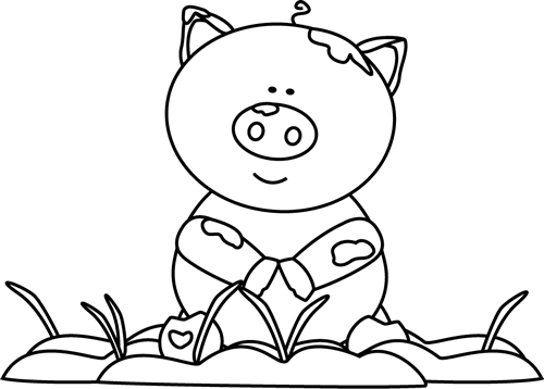 _Black_and_White_Pig_in_the_Mud