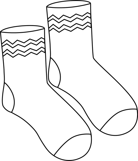 Black_and_White_Pair_of_Funky_Socks