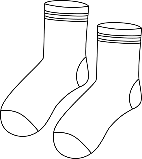 Pair_of_Black_and_White_Socks