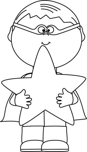 Black_and_White_Boy_Superhero_Holding_a_Star