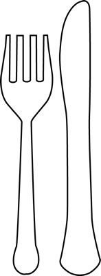 Black_and_White_Fork_and_Knife